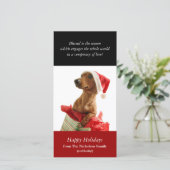 ホリデーパピーフォトカード シーズンカード (スタンド正面)