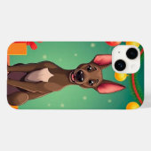 🎄 ホリデーパピー チア ✨ かわいいサンタドッグ Case-Mate iPhoneケース (裏面 (横))