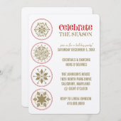 ホリデーパファンシーーティー招待状 招待状 (正面/裏面)