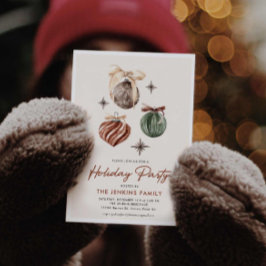 ホリデーパモダンーティー招待状 招待状