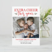 ホリデーパーソナライズされたフォトカードエキストラ応援 シーズンカード (スタンド正面)