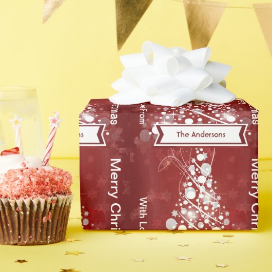 ホリデーパーソナライズされたラッピング紙 ラッピングペーパー (誕生日パーティー)