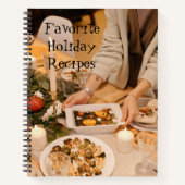ホリデーパーソナライズされたレシピブック ノートブック (正面)