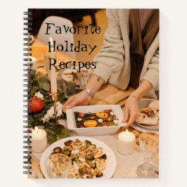 ホリデーパーソナライズされたレシピブック ノートブック