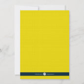 ホリデーパーティイエローバースト 招待状 (裏面)