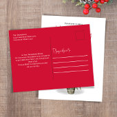 ホリデーパーティウォーターカラークリスマスツリー シーズンポストカード