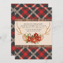 ホリデーパーティオアディアウッドランド〔雄ジカの〕枝角 招待状