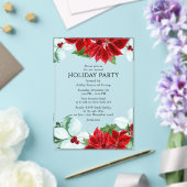 ホリデーパーティクモダンリ企業のスマスパーティー アクリル招待状 (インサイチュ (ウェディング))