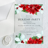 ホリデーパーティクモダンリ企業のスマスパーティー アクリル招待状