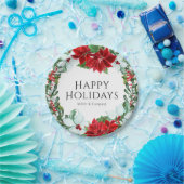 ホリデーパーティクモダンリ企業のスマスパーティー ペーパープレート (パーティー)