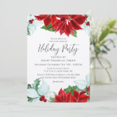 ホリデーパーティクモダンリ企業のスマスパーティー 招待状 (スタンド正面)