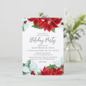 ホリデーパーティクモダンリ企業のスマスパーティー 招待状 (スタンド正面)