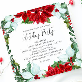 ホリデーパーティクモダンリ企業のスマスパーティー 招待状