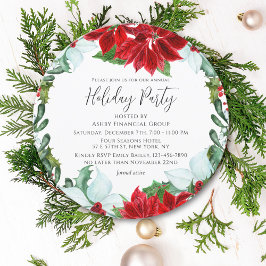 ホリデーパーティクモダンリ企業のスマスパーティー 招待状