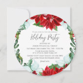 ホリデーパーティクモダンリ企業のスマスパーティー 招待状 (正面)