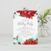 ホリデーパーティクモダンリ企業のスマスパーティー 招待状 (スタンド正面)