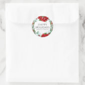 ホリデーパーティクモダンリ企業のスマス ラウンドシール (バッグ)