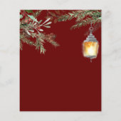 ホリデーパーティクリスマスウィンターパインドロップフライヤー チラシ (裏面)