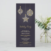 ホリデーパーティクリスマス招待状 招待状 (スタンド正面)