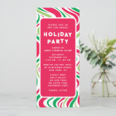 ホリデーパーティグルーヴィー企業のクリスマスパーティー 招待状 (スタンド正面)