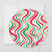 ホリデーパーティグルーヴィー企業のクリスマスパーティー 招待状 (裏面)