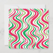 ホリデーパーティグルーヴィー企業のクリスマスパーティー 招待状 (裏面)