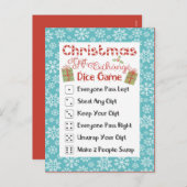 ホリデーパーティゲームカードクリスマスダーティサンタ シーズンポストカード (正面/裏面)