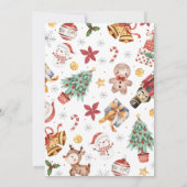 ホリデーパーティシ祝ーズ 招待状 (裏面)