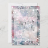 ホリデーパーティスパークリピンクシャンパーニュ《写真》ぼけ味 招待状 (正面)