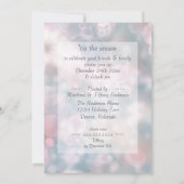 ホリデーパーティスパークリピンクシャンパーニュ《写真》ぼけ味 招待状 (裏面)