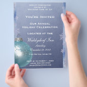 ホリデーパーティフライヤー チラシ (手)