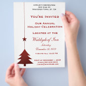 ホリデーパーティフライヤー チラシ (手)