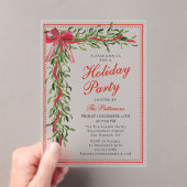 ホリデーパーティミスタントウボウクリスモダンマスパーティー アクリル招待状 (インサイチュ (ポータブル))