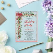 ホリデーパーティミスタントウボウクリスモダンマスパーティー アクリル招待状 (インサイチュ (ウェディング))