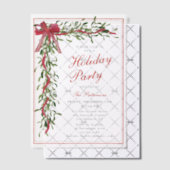 ホリデーパーティミスタントウボウクリスモダンマスパーティー ベラム紙招待状 (オフセット (招待状))