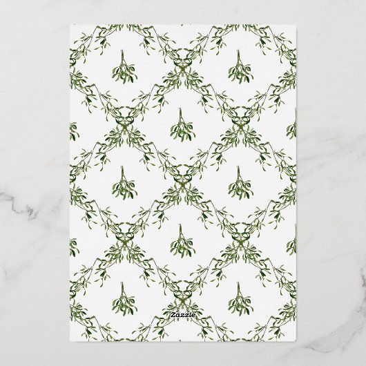 ホリデーパーティミスタントウボウクリスモダンマスパーティー 箔招待状 (裏面)