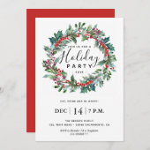 ホリデーパーティーのご招待 シーズンカード (正面/裏面)