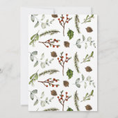 ホリデーパーティーのご招待 - 夕食とカクテル 招待状 (裏面)