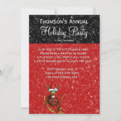 ホリデーパーティーのご招待 - 妖精がソリに乗ってやってくる！ 招待状 (裏面)