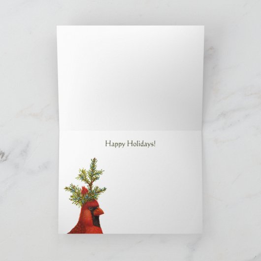 ホリデーパーティーのグリーティングカード シーズンカード (内部)