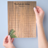 ホリデーパーティーのサインインシート チラシ (手)