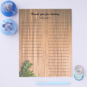 ホリデーパーティーのサインインシート チラシ (シングル)