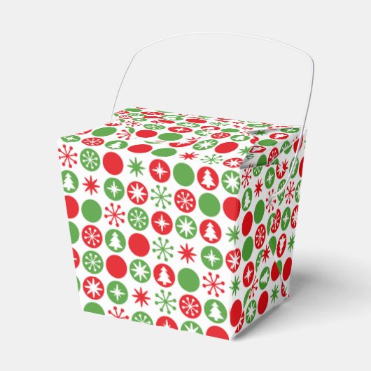 ホリデーパーティーのトリートボックス フェイバーボックス (正面サイド)