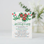 ホリデーパーティーの招待カード シーズンポストカード (スタンド正面)