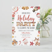 ホリデーパーティーをお祝いしよう 招待状 (スタンド正面)