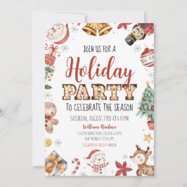 ホリデーパーティーをお祝いしよう 招待状