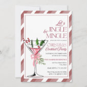 ホリデーパーティーを楽しもう Let's Jingle and Mingle 招待状 (正面)