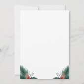 ホリデーパーティークリスマス招待状 招待状 (裏面)