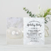 ホリデーパーティーホワイトウィンターワンダーランド招待状 招待状 (スタンド正面)