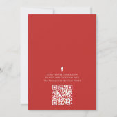 ホリデーパーティーレトロレッドトラックカスタム 招待状 (裏面)